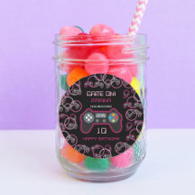 Video Game Neon Pink Girls Geburtstagsparty