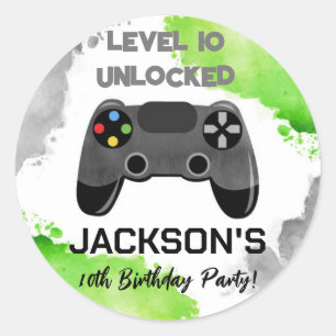 Video Game Party On Level Up Favoriser Stickers Ét