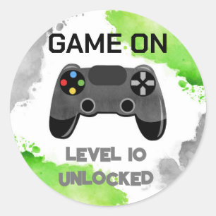 Video Game Party On Level Up Favoriser Stickers Ét
