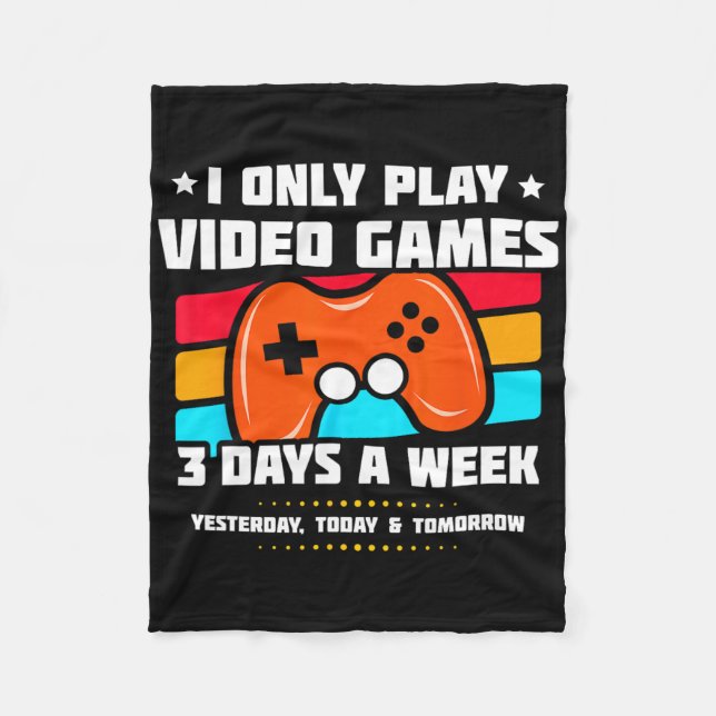 Video Game Player - PC Console Online Gaming - Spa Fleecedecke (Vorderseite)
