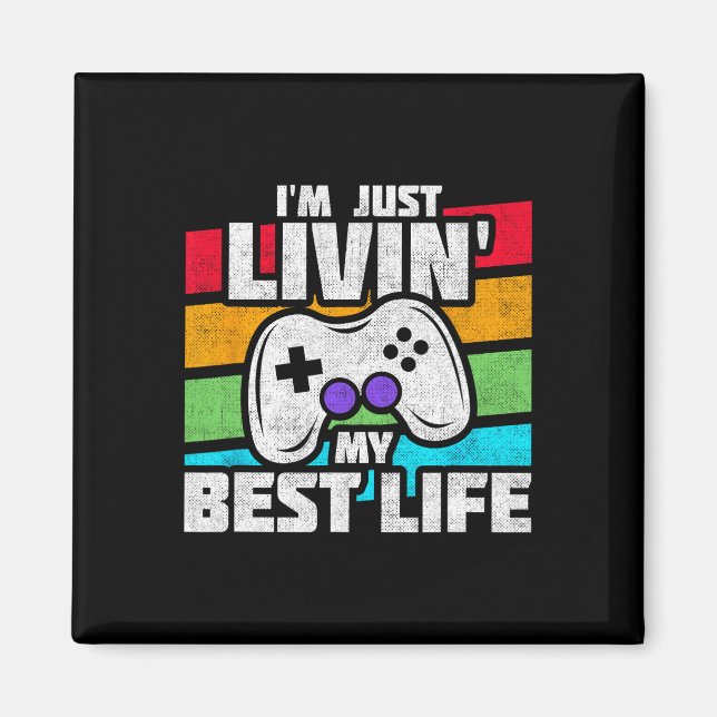 Video Game Player - PC Console Online Gaming - Spa Magnet (Vorne)