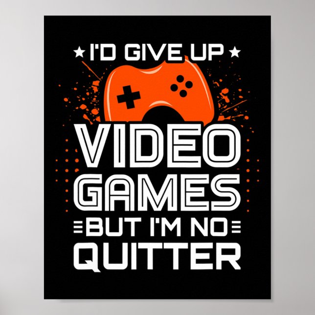 Video Game Player - PC Console Online Gaming - Spa Poster (Vorne)