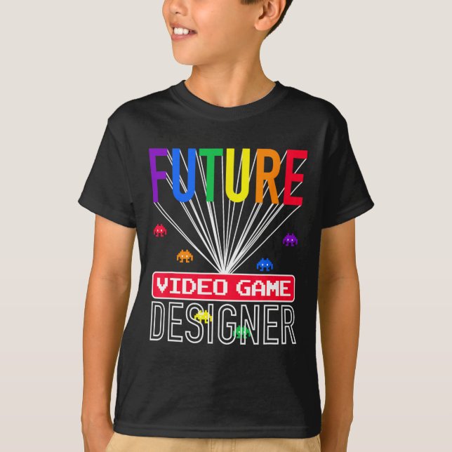 Video Game Shirt Future Video Game Designer Kinder (Vorderseite)