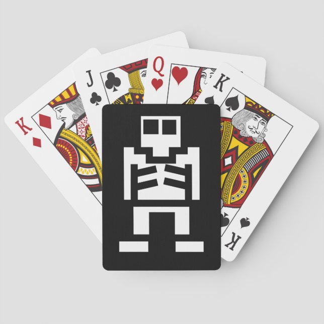 Video Game Skeleton Playing Cards Spielkarten (Rückseite)