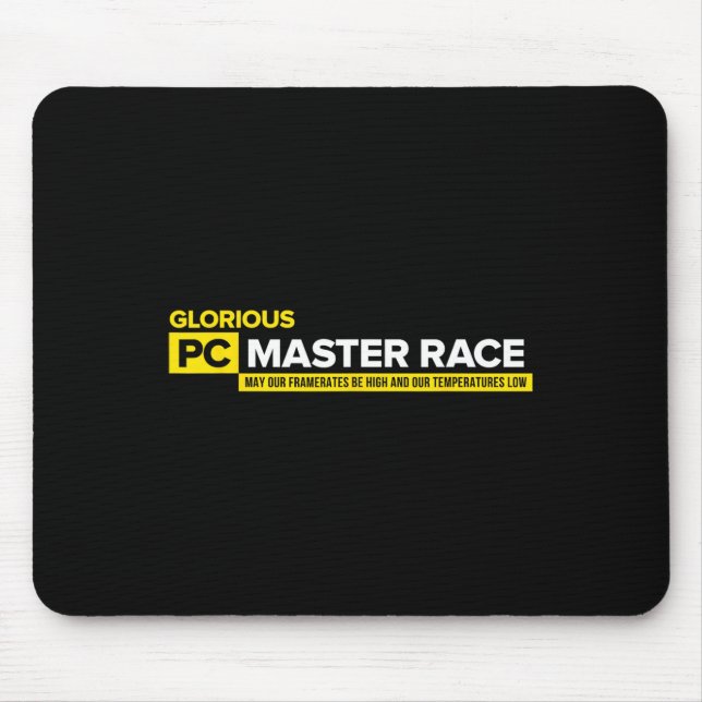 Video Game Sprichwort - Glorious PC Master Race Sh Mousepad (Vorne)