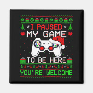 Video Game Weihnachten Hässlicher Pullover Lustige Magnet