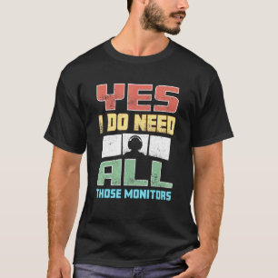 Video-Gamemaster alle diese Monitore anweisen T-Shirt