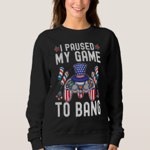 Video Gamer 4. Juli - Ich habe mein Spiel zum Knal Sweatshirt