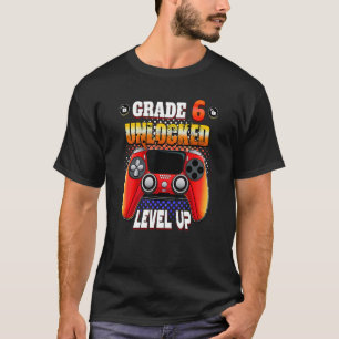 Video Gamer Back to School - Grade 6 Unlocked Leve T-Shirt