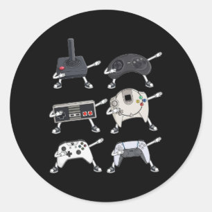 Video-Gamer-Controller spielen Spaß für Jungs Kind Runder Aufkleber