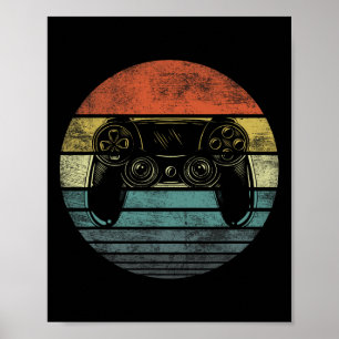 Video Gamer gibt Funny Retro Video Game Control Poster