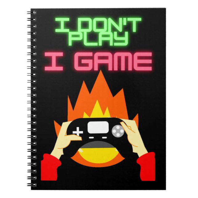 Video-Gamer: Ich spiele kein Spiel Notizblock (Vorderseite)
