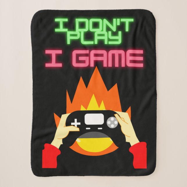 Video-Gamer: Ich spiele kein Spiel Sherpadecke (Vorderseite)