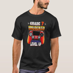 Video Gamer Zurück zur Schule - Stufe 7 Ungesperrt T-Shirt