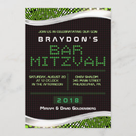 VIDEO GAMES Bar Bat Mitzvah Einladung