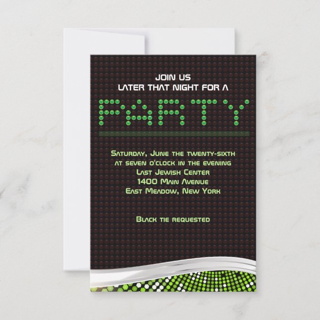 VIDEO GAMES Bar Bat Mitzvah Einladung Party Karte (Vorderseite)