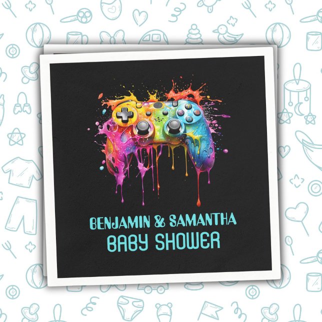 Video Games Blue Boy Baby Dusche Serviette (Von Creator hochgeladen)