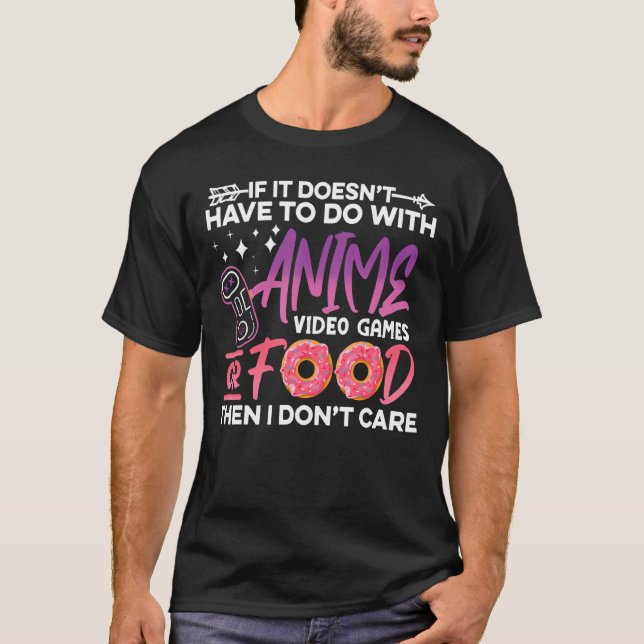Video Games Food Gamer Gaming Feinschmecker Zitat T-Shirt (Vorderseite)