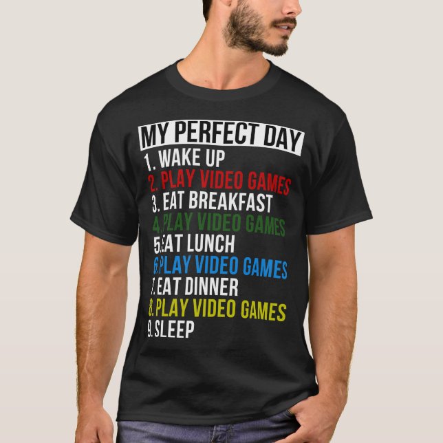 Video Games Gamer-Geschenk T-Shirt (Vorderseite)