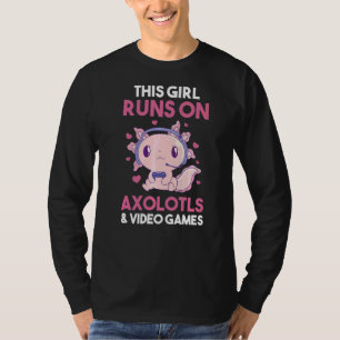 Video Games Gaming Gamer Axolotl T-Shirt