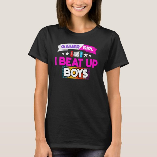 Video Games Gaming Gamer Girl 3 T-Shirt (Vorderseite)