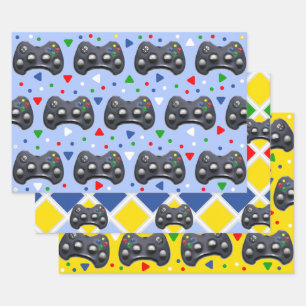 Vidéo Jeu Joueur Cadeau Enveloppement Papier Feuil