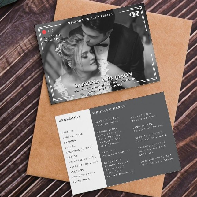 Video Kamera Foto Hochzeit Programm (Video Camera Photo Wedding Program
)