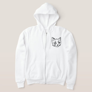 VIDEO KITTY CAT PIXEL ART ZIP HOODIE