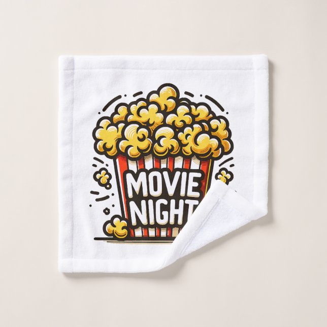Vidéo Night Delight Jouer Popcorn (Gant de toilette)