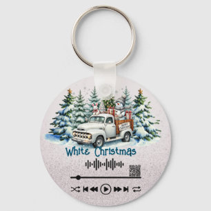 Video scannen , "White Christmas Schlüsselanhänger