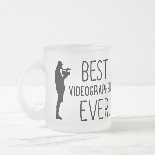 Video Specialist Fotogeschenk für Videographen Mattglastasse (Links)