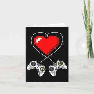 Video-Spiel-Controller-Herz-Gamer-Geschenkgutschei Karte