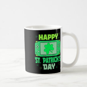 Video-Spiele-Gamer Shamrock Frohen St. Patricks-Ta Kaffeetasse
