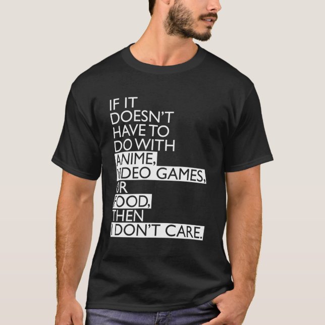 Video-Spiele oder Lebensmittel T-Shirt (Vorderseite)