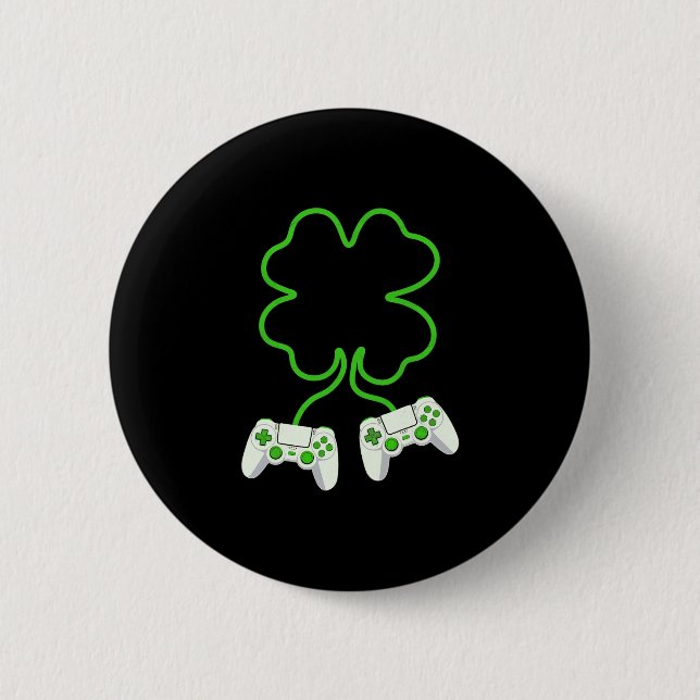 Video-Spieler St. Patrick's Day Kleeblatt Mit Cont Button (Vorderseite)