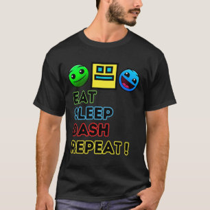 Video-Videowiedergabe für Videospiele Geometrie de T-Shirt