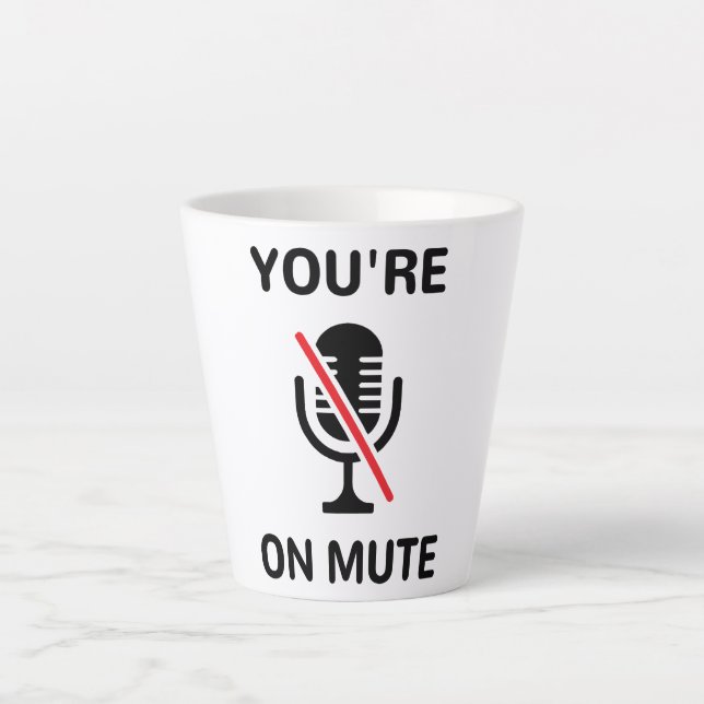 Videoanruf, du bist auf Mute Milchtasse (Vorderseite)