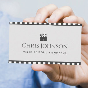 Videobearbeiter Filmemacher Pastell & Braunes Film Visitenkarte