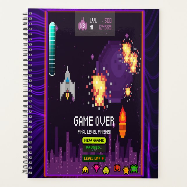 Videogaming Purple Planer (Vorderseite)