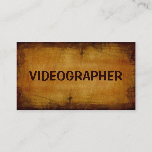 Videografin Antiquitätenkarte Visitenkarte (Vorderseite)