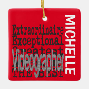 Videografin Extraordinaire CUSTOM Keramikornament