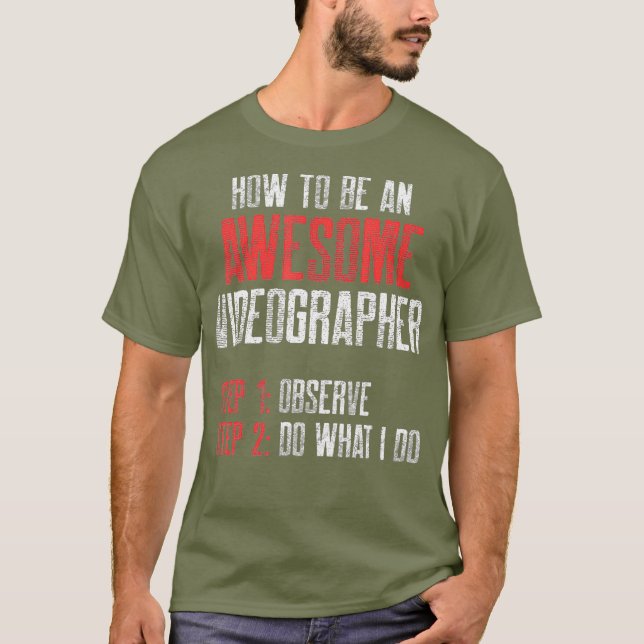 Videographen Videographie Filmmaker Geschenk T-Shirt (Vorderseite)