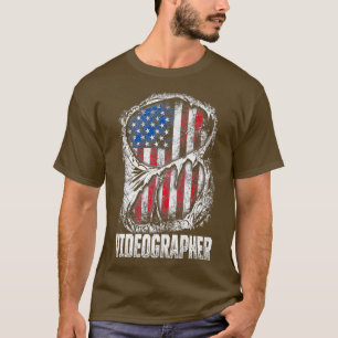 Videographer Info Videografie Filmmaker Geschenk T-Shirt
