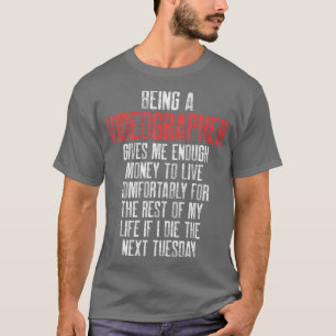 Videographer Money Videografie Filmmaker Geschenk T-Shirt