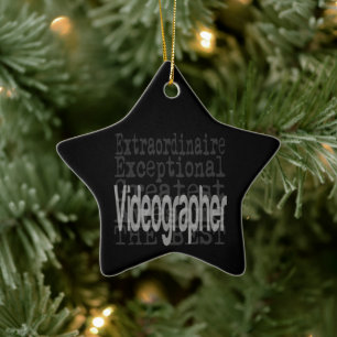 Videographin Extraordinaire Keramik Ornament