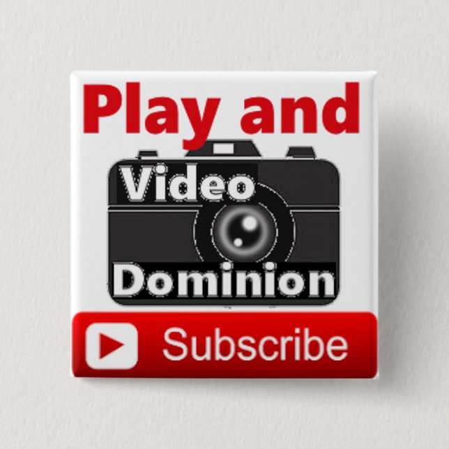Videoherrschaft YouTube unterzeichnen und spielen Button (Vorderseite)