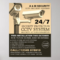 Videokameras, CCTV-Sicherheitswerbung