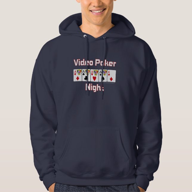 VideoPoker-Nacht Hoodie (Vorderseite)