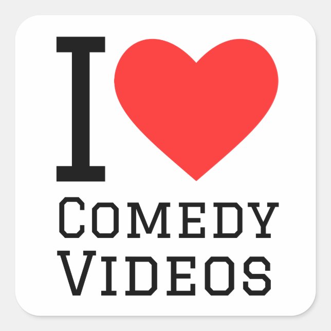 Videos aus der Liebe Quadratischer Aufkleber (Vorderseite)