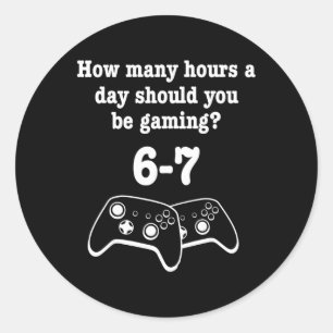 Videospiel 67 Meme Gamer Lustig 67 Gaming Liebhabe Runder Aufkleber